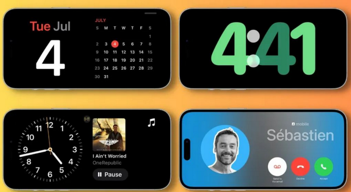 南林乡苹果手机维修分享iOS17横屏充电待机显示有什么好处 