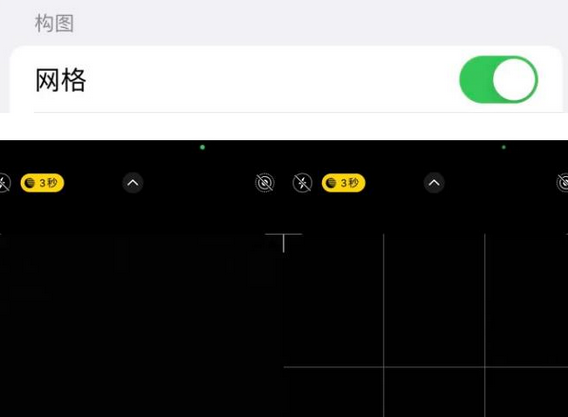 南林乡苹果手机维修网点分享iPhone如何开启九宫格构图功能