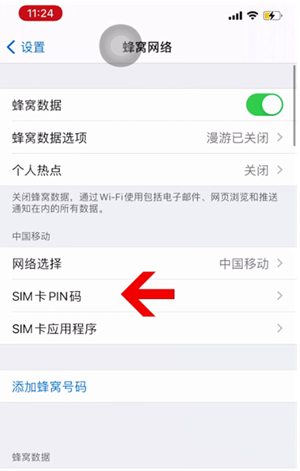 南林乡苹果14维修网分享如何给iPhone14的SIM卡设置密码 